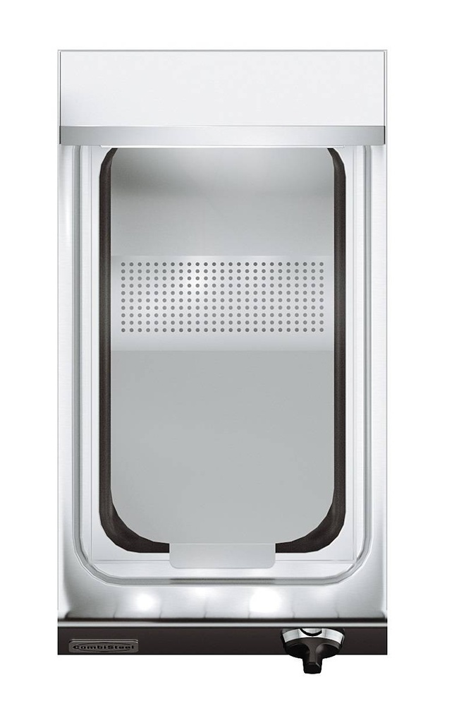Base 700 Pommes Frites aus Edelstahl, 400 x 700 x 300 mm