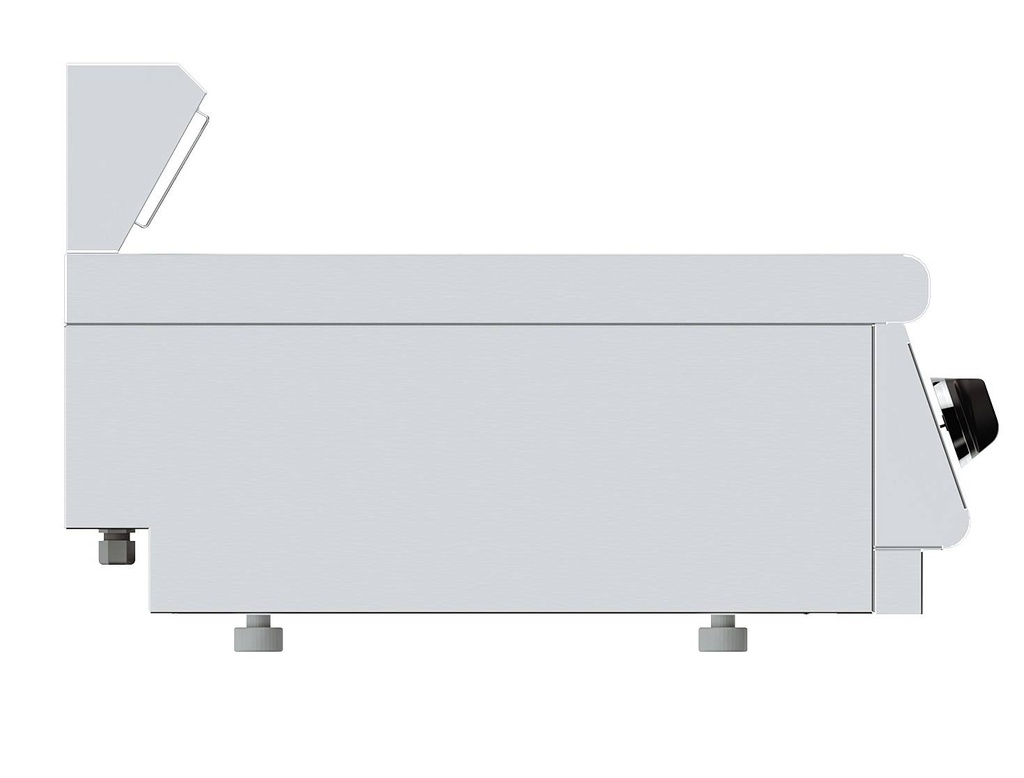 Base 700 Pommes Frites aus Edelstahl, 400 x 700 x 300 mm