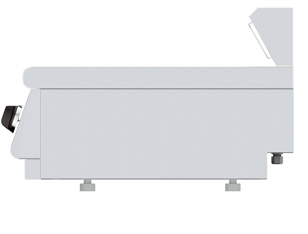 Base 700 Pommes Frites aus Edelstahl, 400 x 700 x 300 mm