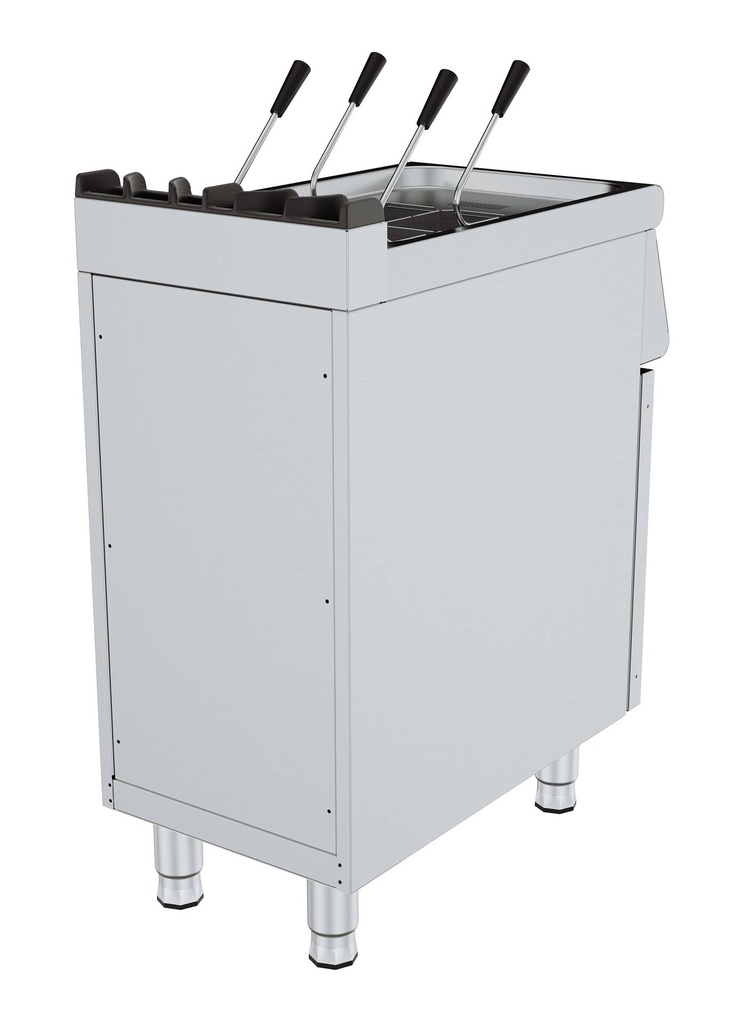Base 700 Gas aus Edelstahl, 400 x 700 x 900 mm