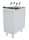 Base 700 Gas aus Edelstahl, 400 x 700 x 900 mm