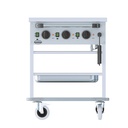 Bain-Marie Wagen 3/1 aus Edelstahl, 650 x 1200 x 840 mm