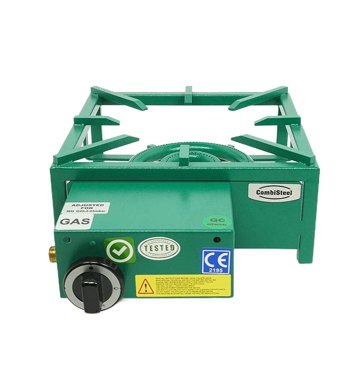 Gas-Wokbrenner, 8 kW, 350 x 475 x 150 mm, grün
