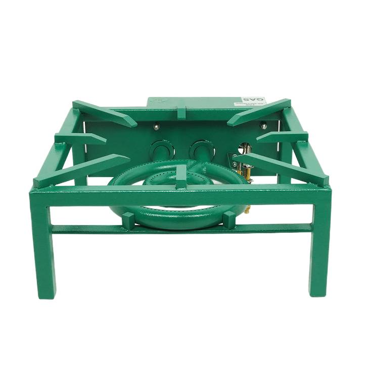 Gas-Wokbrenner, 8 kW, 350 x 475 x 150 mm, grün