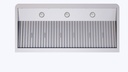 Wandhaube 1200 aus Edelstahl, 1200 x 560 x 250 mm