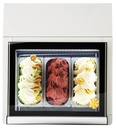 Tischmodell Speiseisvitrine mit Bedienung, 670 x 750 x 375 mm, weiß