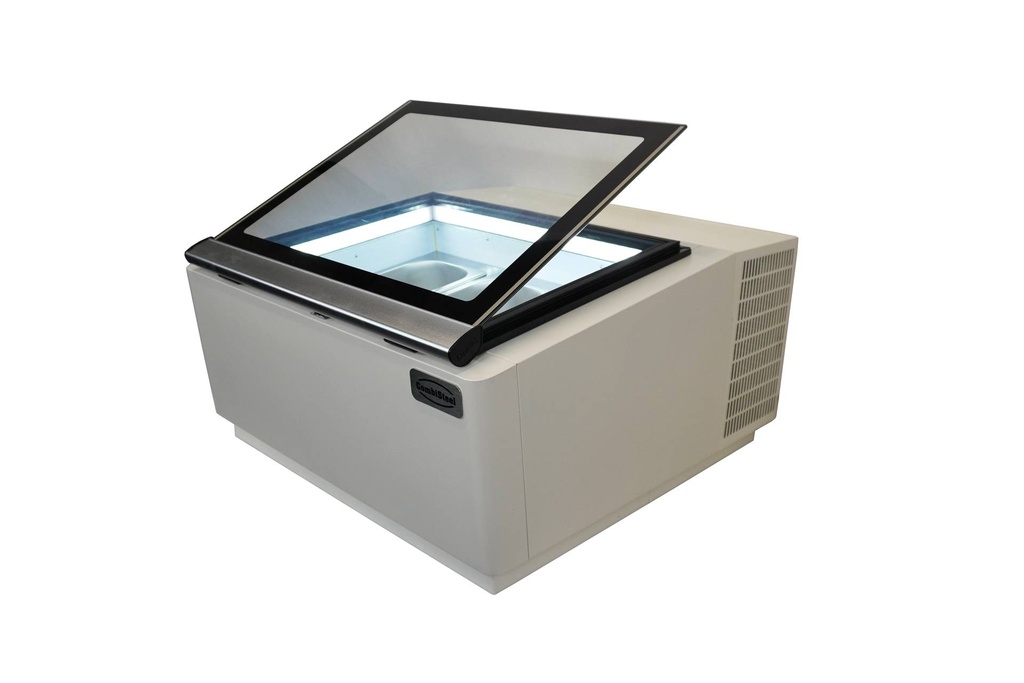 Tischmodell Speiseisvitrine mit Bedienung, 670 x 750 x 375 mm, weiß