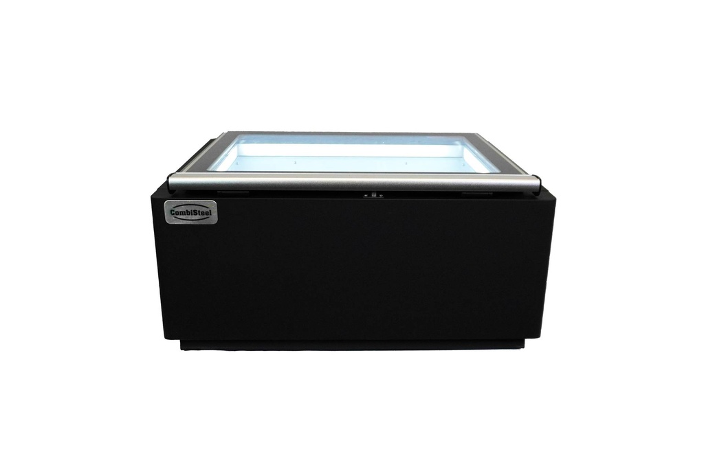 Tischmodell Speiseisvitrine mit Bedienung, 670 x 750 x 375 mm, schwarz