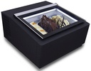 Tischmodell Speiseisvitrine mit Kundenseite, 670 x 750 x 375 mm, schwarz