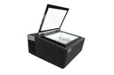 Tischmodell Speiseisvitrine mit Kundenseite, 670 x 750 x 375 mm, schwarz