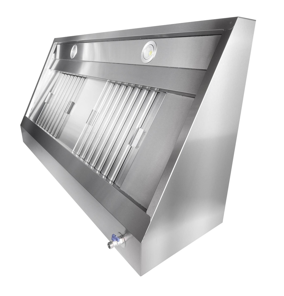 950 Wandhauben 1000 aus Edelstahl, 1000 x 950 x 400 mm
