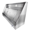 950 Wandhauben 1000 aus Edelstahl, 1000 x 950 x 400 mm