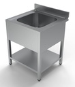 700 Spültisch aus Edelstahl, 700 x 700 x 850 mm