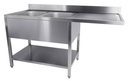 700 Spültisch Grundboden links, 1600 x 700 x 850 mm