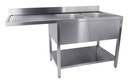 700 Spültisch Grundboden rechts, 1600 x 700 x 850 mm