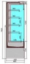 Wandkühlung Jamie 1.9, 1935 x 665 x 1920 mm, schwarz