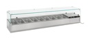 Aufsatzvitrine GN 1/ 1/3 aus Edelstahl, 2000 x 395 x 435 mm