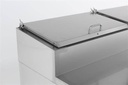 Saladette 2 Türen aus Edelstahl, 6 x 1/3 GN, 1360 x 700 x 1085 mm