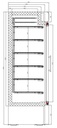 Tiefkühlschrank 1, 680 x 700 x 1990 mm, 578 L, weiß