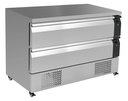 Kühl-/Tiefkühltisch Umschaltbar 2, 6 x 1/1 GN, 1230 x 700 x 865 mm