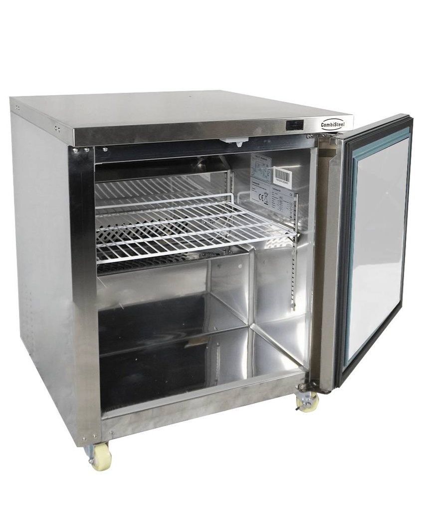 Tiefkühlschrank 1 Tür aus Edelstahl, 705 x 785 x 850 mm