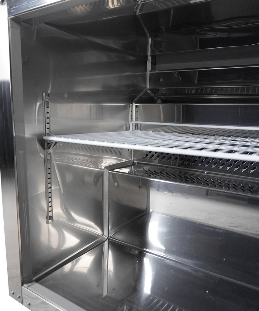 Tiefkühlschrank 1 Tür aus Edelstahl, 705 x 785 x 850 mm