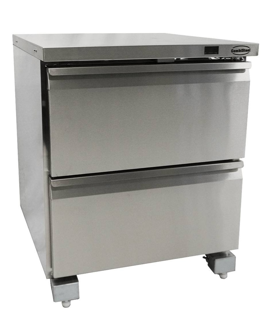 Tiefkühlschrank 2 aus Edelstahl, 705 x 785 x 850 mm
