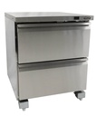 Tiefkühlschrank 2 aus Edelstahl, 705 x 785 x 850 mm