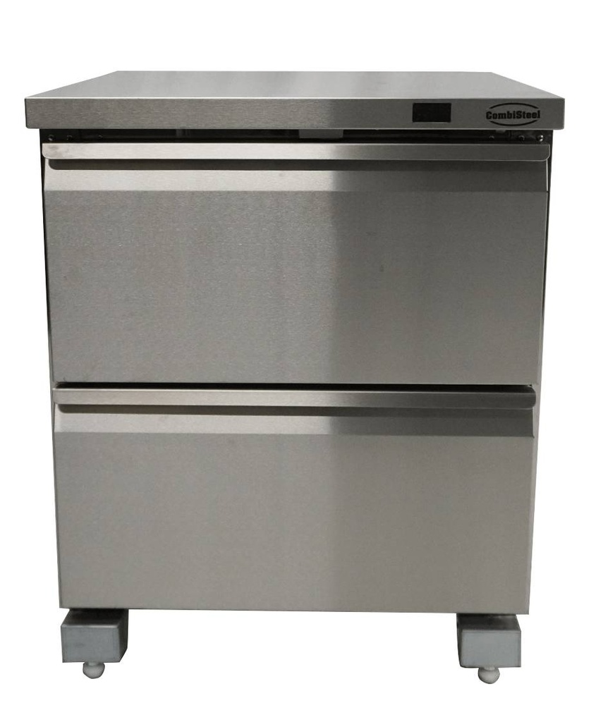 Tiefkühlschrank 2 aus Edelstahl, 705 x 785 x 850 mm
