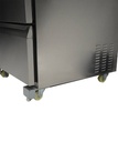 Tiefkühlschrank 2 aus Edelstahl, 705 x 785 x 850 mm