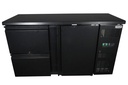 Barkühler 1 Tür und 2, 1462 x 513 x 860 mm, schwarz