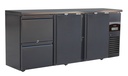Barkühler 2 Türen und 2, 2002 x 513 x 860 mm, schwarz
