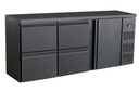 Barkühler 1 Tür und 4, 2002 x 513 x 860 mm, schwarz