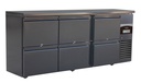 Barkühler 6 Schubladen, 2002 x 513 x 860 mm, schwarz