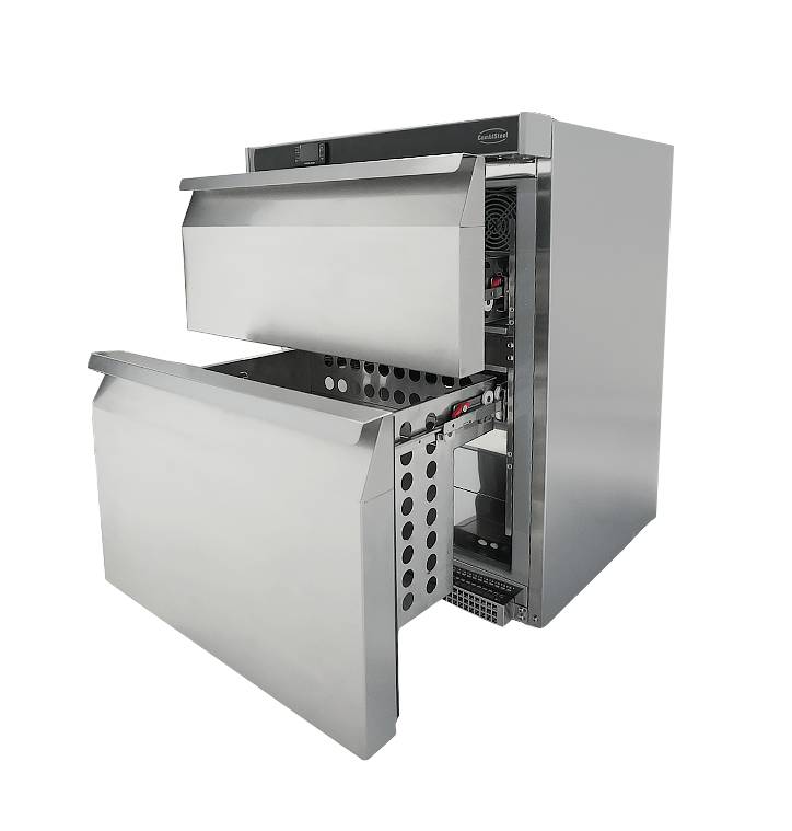 Kühlschrank Rfs 2 aus Edelstahl, 600 x 605 x 810 mm