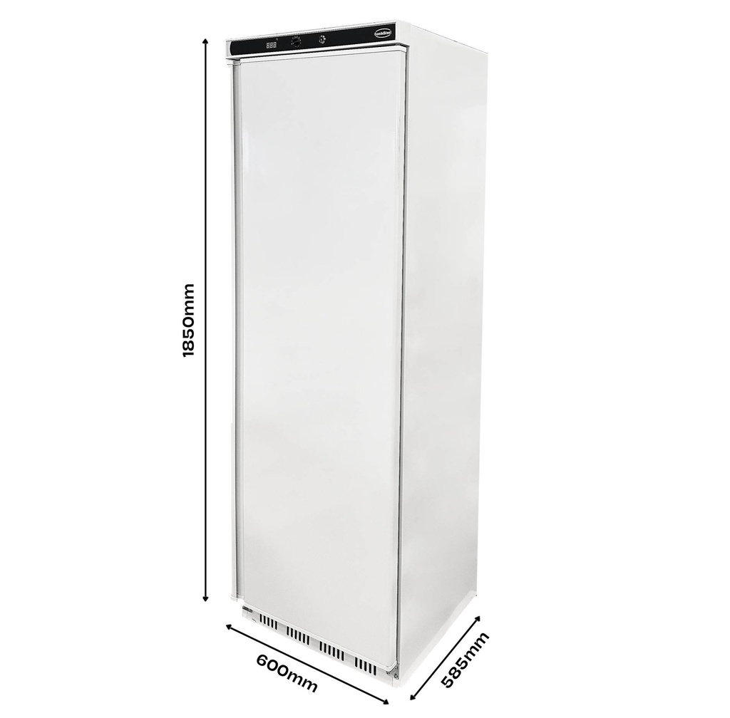 Tiefkühlschrank 1 Tür, 600 x 585 x 1850 mm, 340 L, weiß