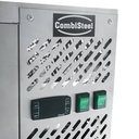 Gebäckvitrine aus Edelstahl, 1110 x 510 x 550 mm, 150 L