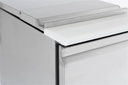 Saladette 1 Tür aus Edelstahl, 435 x 700 x 870 mm