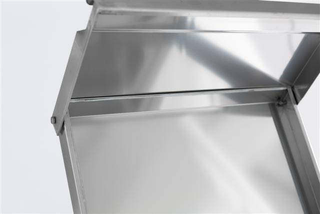 Saladette 1 Tür aus Edelstahl, 435 x 700 x 870 mm