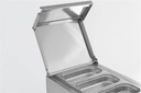 Saladette 1 Tür aus Edelstahl, 435 x 700 x 870 mm