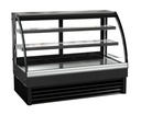 1500 Kühlvitrine rund, 1500 x 680 x 1200 mm, 298 L, schwarz