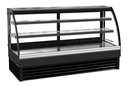 2000 Kühlvitrine rund, 2000 x 680 x 1200 mm, 400 L, schwarz