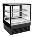 900 Kühlvitrine gerade, 900 x 680 x 1200 mm, 190 L, schwarz