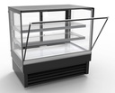 1200 Kühlvitrine gerade, 1200 x 680 x 1200 mm, 257 L, schwarz