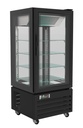 Gekühltes Gebäckvitrine, 650 x 650 x 1500 mm, schwarz