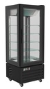 Gekühltes Gebäckvitrine, 650 x 650 x 1950 mm, schwarz