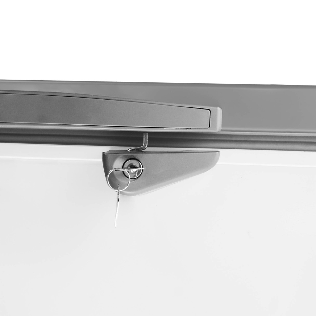 Tiefkühltruhe Edelstahl, 512 L, 1535 x 740 x 825 mm, weiß