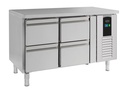 700 Kühltisch aus Edelstahl, 1360 x 700 x 860 mm, 105 L