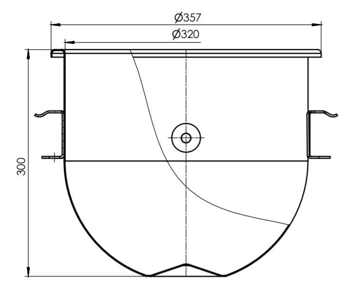Gelenkhöhle für 7455.0105, 300 mm, Ø 320 mm
