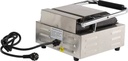 Kontaktgrill Einzeln aus Edelstahl, 320 x 410 x 190 mm